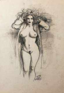 Enzo Sciotti - illustrazione originale "Desiderio Carnale" - cm 42 x 60 - Page volante - EO | Catawiki