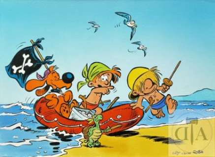 Andre Sipp/Boule et Bill. Dessin original realise en… | Dagoty