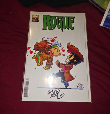 Marvel Rogue #1 Variant Cover Skottie Young Signed w/ COA Modern Age | eBay US (Buy It Now)