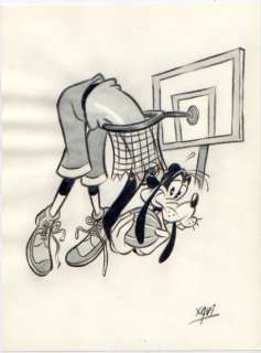 Xavi  (Xavier Vives Mateu) - Original drawing - BASKET GOOFY - EO - (2018) | Catawiki