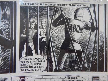 Kearon, Edward - Originele pagina - Archie, de man van Staal - Crime Buster - (1965) | Catawiki