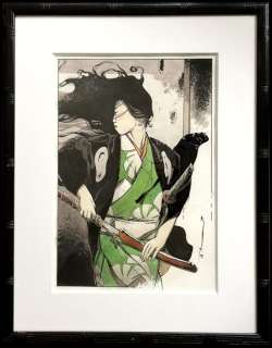 Illustration originale Onna-bugeisha - La guerrière aux aguets - (2009) | Catawiki