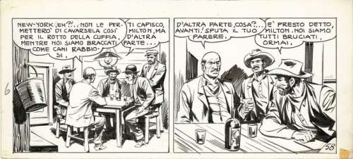 Tex s. Oklahoma n. 1 - Galep - striscia originale - Page volante - (1958) | Catawiki