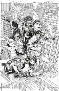 Nick Bradshaw | Original Cover - Young Justice #9 var. | Art by Canucks