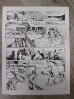 Blanc-Dumont, Michel  - Planche originale - Western - Black Lightning - The wild horse (1988) | Catawiki