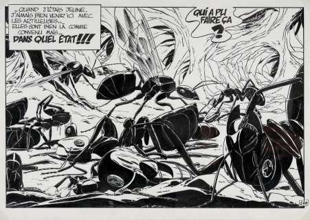 Patrice SERRES (1946) Planche... - Lot 377 - Patrice SERRES (1946) Planche originale représentant...