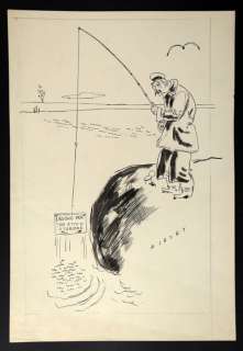 Rino Albertarelli - "Buono per un etto di storione" Illustrazione Originale (Master Of Drawing) | Catawiki