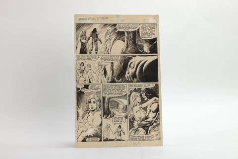 Val Mayerik - Conan... | VAL MAYERIK - CONAN LE BARBARE. Planche originale n°14... | Aibo Art Auction