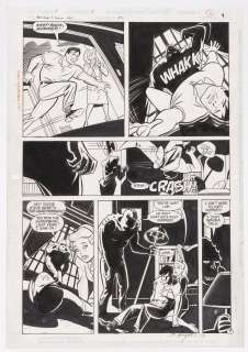 THE BATMAN AND ROBIN ADVENTURES #23 PAGE ORIGINAL ART BY BO HAMPTON. | Hake’s