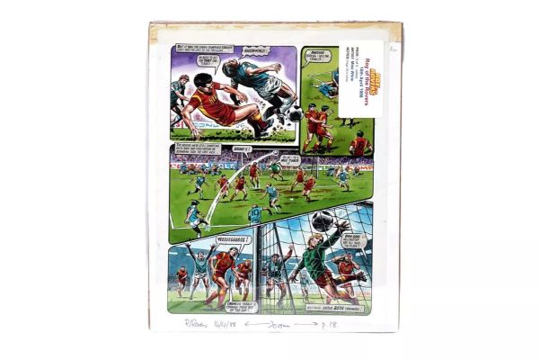 Lot 249 - Original artwork strip for Roy Of The Rovers | misc / divers
