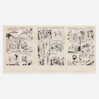 Tom Gill, The Lone Ranger’s Famous Horse Hi-Yo Silver #11 Story Pages 26-28 Original Art (Dell, 1954) | Landry Pop Auctions