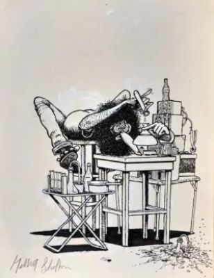 Gilbert Shelton | The Freak Brothers – Phineas the pharmacist | La Galerie de la Bande Dessinée