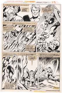 CAPTAIN AMERICA #215 COMIC BOOK PAGE ORIGINAL ART BY GEORGE TUSKA. | Hake’s