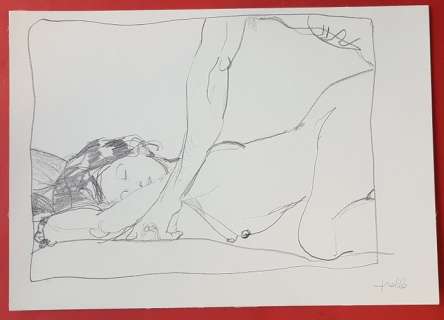 Leone Frollo - illustrazione originale " Erotica " firmata - Page volante | Catawiki