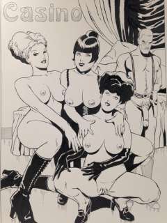 Saint Germain - Illustrazione Originale "Casino" - Page volante | Catawiki