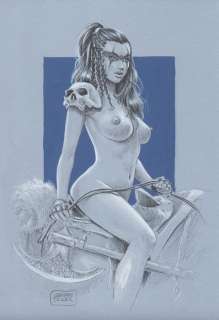 Pin Up - De Luca - original artwork - Page volante - (2019) | Catawiki