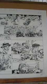 Follet, René - Planche originale (p.24) - Les autos de l’aventure  - (1996) | Catawiki
