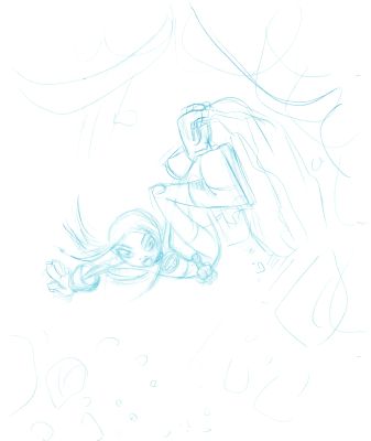 Dave Bullock 2 LOT Hand-Drawn Comic Illustrations for Covers and Book DC L15 | Charles Scott Gallery