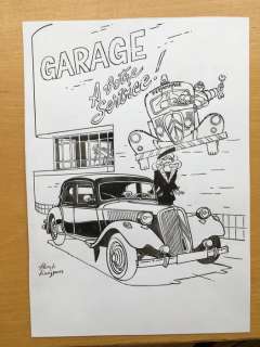 Franka - Originele tekening - Vrij werk: Traction Avant - (2019) | Catawiki