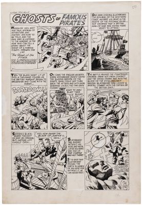 WITCHES TALES #3 ONE-PAGE STORY COMIC BOOK PAGE ORIGINAL ART ATTRIBUTED TO BOB POWELL. | Hake’s