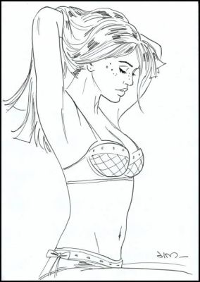 Jim. Illustration originale Une nuit à Rome | BDEnchères