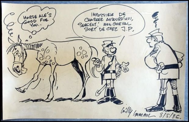 Lot 354 - Lambil. Illustration originale Les tuniques bleues | BDEnchères