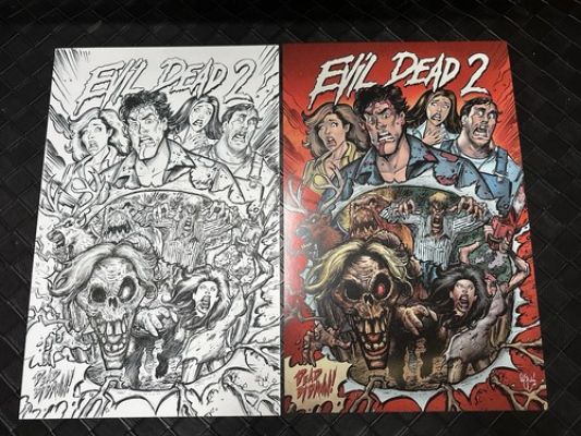 EVIL DEAD 2 ASH WILLIAMS DEADITES 11x17 Original Art CHRIS MCJUNKIN 2026 NEW! | eBay US (Buy It Now)