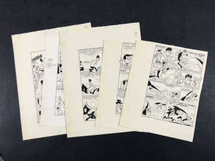 Cucciolo n. 19 - 5x Tavole originali - (1972) | Catawiki