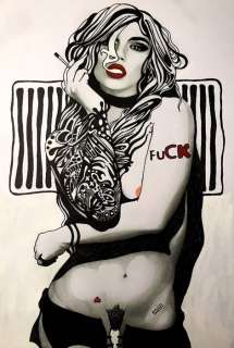Roxana - illustraz. originale "Fuck" - Page volante - (2014) | Catawiki