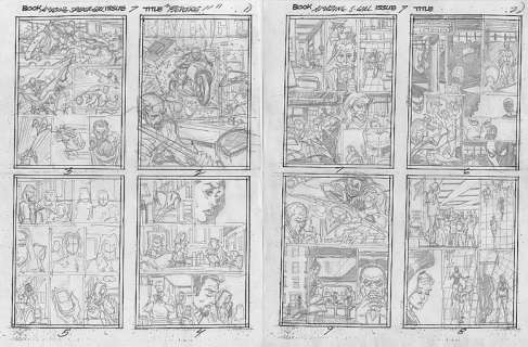 Ron Frenz | 01 Layouts Amazing Spidergirl 7 By Ron Frenz | ComicArtFans Classifieds