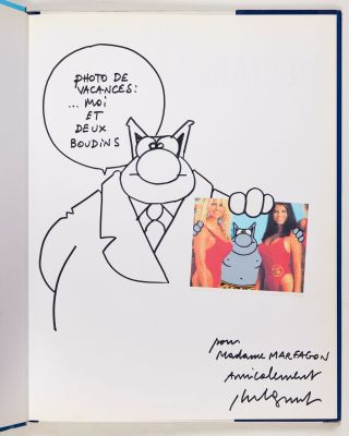 Geluck - Dédicace... | Geluck - Dédicace : Le chat à Malibu. Edition originale... | Tessier Sarrou