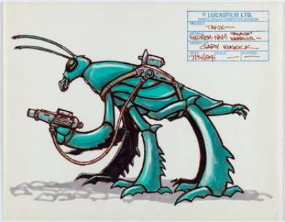 Winnick, Gary | Koronis Rift (Tanx) Roach Warrior Video Game Concept Drawing Signed by Gary Winnick (Lucasfilm, 1984).... | Heritage