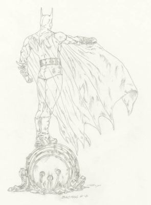 Luis Royo | BATMAN BOCETO ESPALDA 2-D | Laberinto Gris