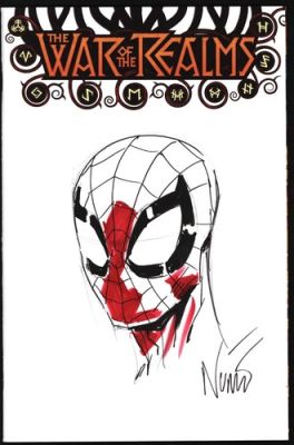 War of The Realms Sketch Cover ART Spider-Man by Eddie Nunez SS with COA | eBay US (Buy It Now)