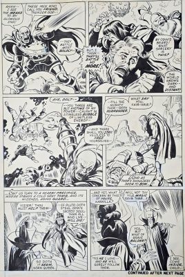 Tavola originale John Buscema Thor # 201 pg. 6 | Venere Comic Art