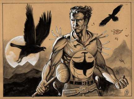 Zagor - M. Bianchini - illustrazione originale - Page volante | Catawiki