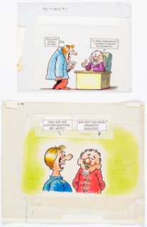 Al Jaffee | Snappy Answers To Stupid Questions Paperback Cover Original Art Group of 3 (Warner Books/New American Library, c. 1970s). | Heritage