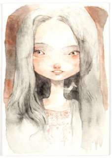 Tony Sandoval - Girl Illustration Original Art (c. 2017). - ...