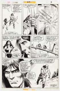 Val Mayerik, Tony Dezuniga, And Others | Conan the Barbarian #69 Story Page 3 Original Art (Marvel, 1976)... | Heritage