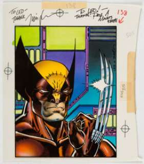 Paul Mounts | Marvel Universe Trading Cards #138 "Wolverine Claws" Color Production Art Original Art (Impel, 1991). ... | Heritage