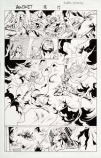 Steve Kurth and Andrew Hennessy - Avengers: The Initiative #18 Story Page 17 Original Art (Marvel, 2008). ...