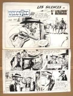 Forton, Gérald - Planche originale - Teddy Ted - Les silences de l’Apache | Catawiki