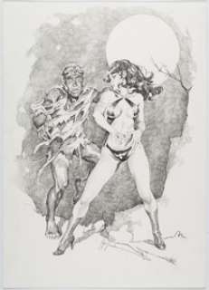 Gonzalez, Jose "Pepe" | Jose "Pepe" Gonzalez -Vampirella and The Wolfman Illustration Original Art (2005).... | Heritage