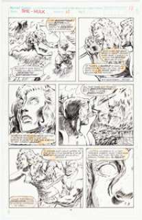 Levins, Rik - Rik Levins, Keith Williams, and Mark Heike The Sensational She-Hulk #27 Story Page 13 Original Art (Marvel, 1991)....