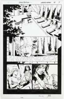 Finch, David - David Finch and Jonathan Glapion Wonder Woman #41 Story Page 5 Original Art (DC, 2015)....