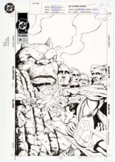Semeiks, Val - Val Semeiks and Karl Kesel The Demon #28 Cover Original Art (DC, 1992)....