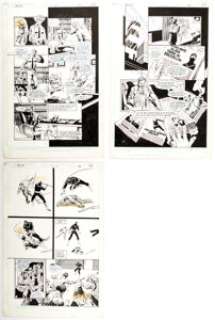 Dezuã±Iga, Tony | Tony DeZuÃ±iga Vigilante #30 Story Pages 22, 23, & 28 Original Art Group of 3 (DC, 1986). ... (Total: 3 Original Art) | Heritage