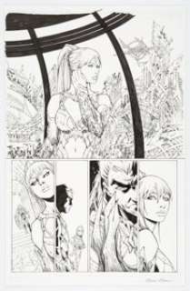 Unidentified Alternative Art Comic Artist - Oliver Nome Michael Turner‘s Fathom: Kiani #3 Story Page 7 Original Art (Aspen, 2012)....