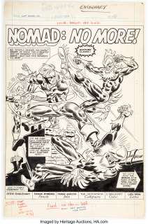 Robbins, Frank | Frank Robbins and Frank Giacoia Captain America #183 Splash Page Original Art (Marvel Comics, 1985).... | Heritage
