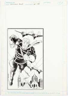 Bové, Steven - Steven Bové and John Workman Blackhawk Annual #1 Olaf Friedriksen Illustration Original Art (DC, 1989)....